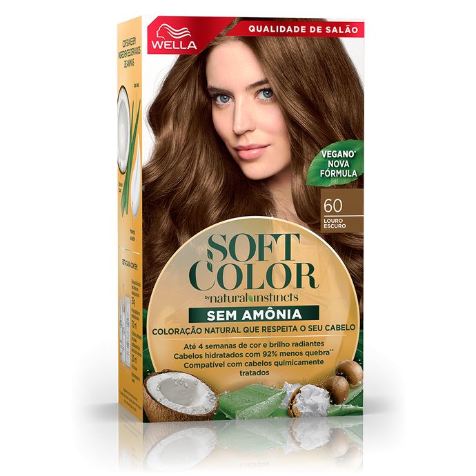 Tinta de Cabelo Soft Color Louro Escuro 60