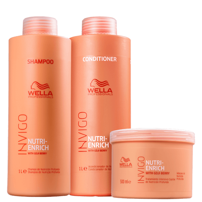 Kit Wella Professionals Invigo Nutri-Enrich Salon Trio (3 Produtos) - Imagem 4